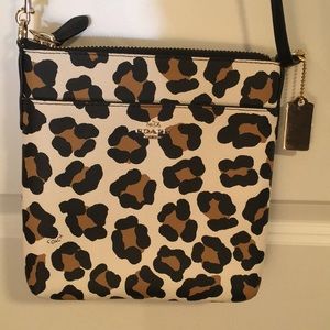 Authentic COACH Leopard Crossbody Bag